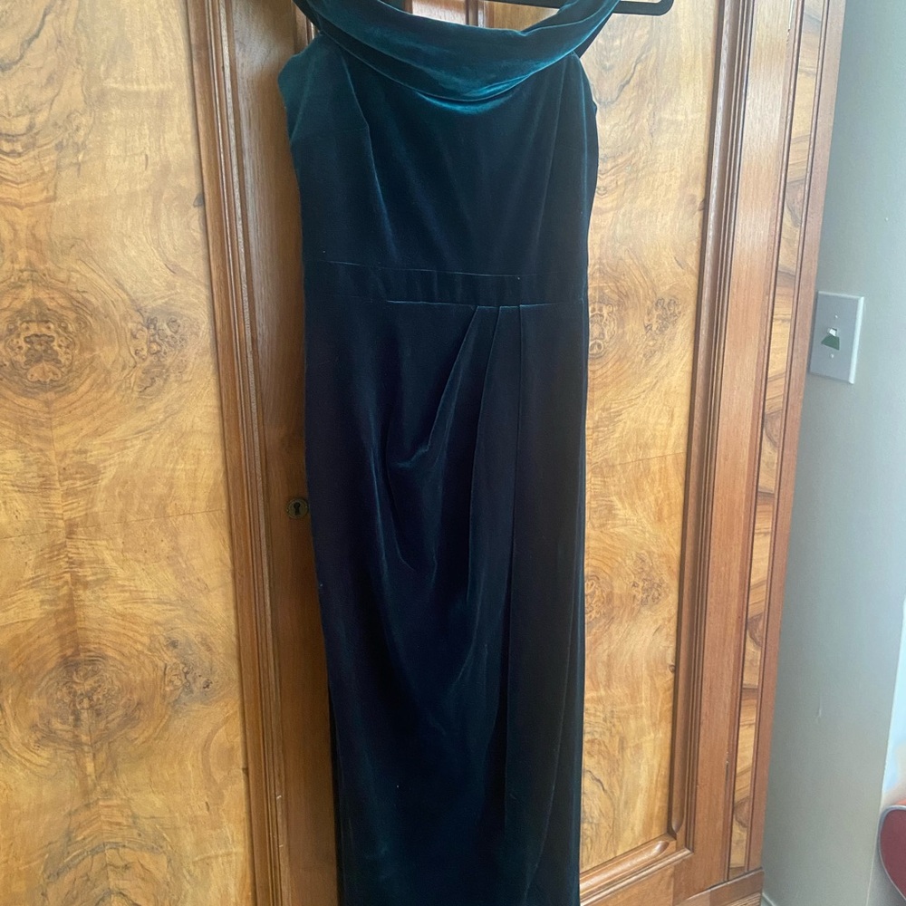 BHLDN green velvet dress